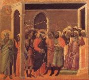 Duccio di Buoninsegna The third verloochening of Christ china oil painting reproduction